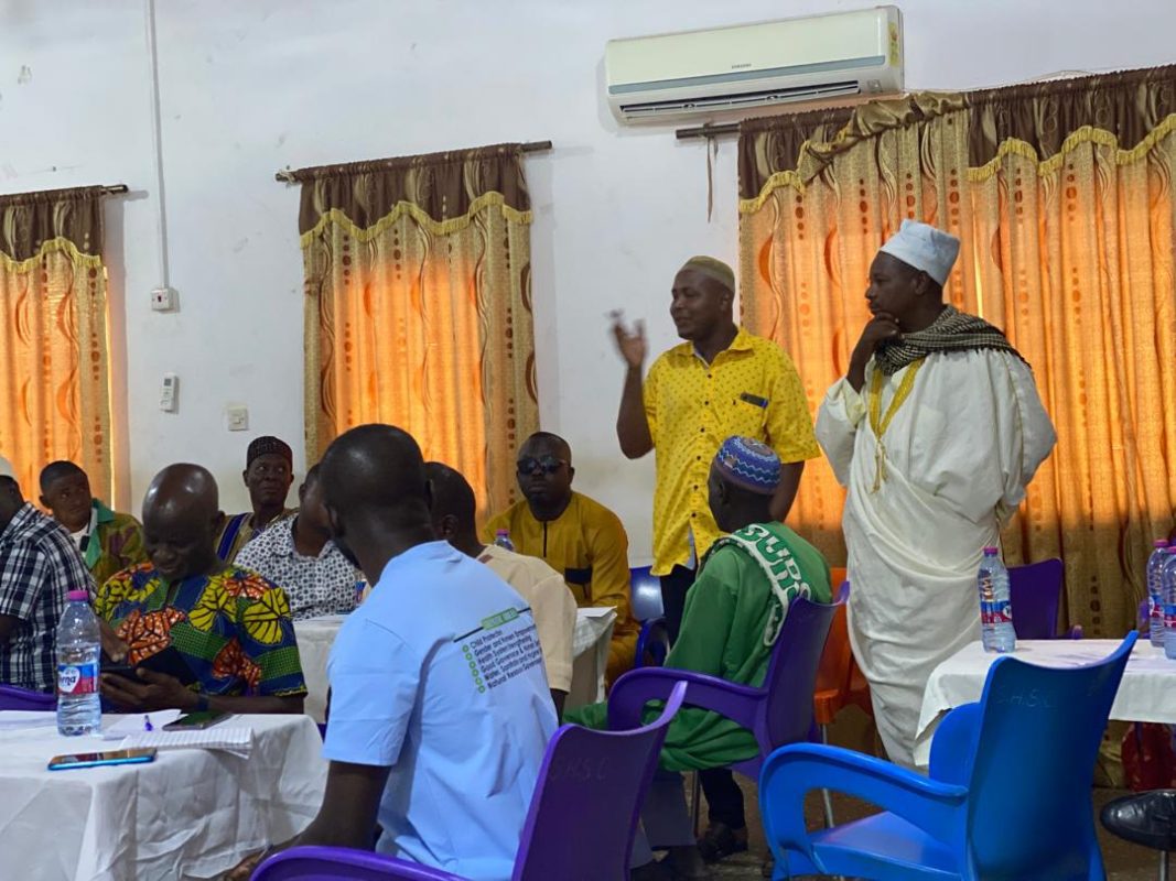 Participants at the zoonotic disease reporting planning workshop in West Africa