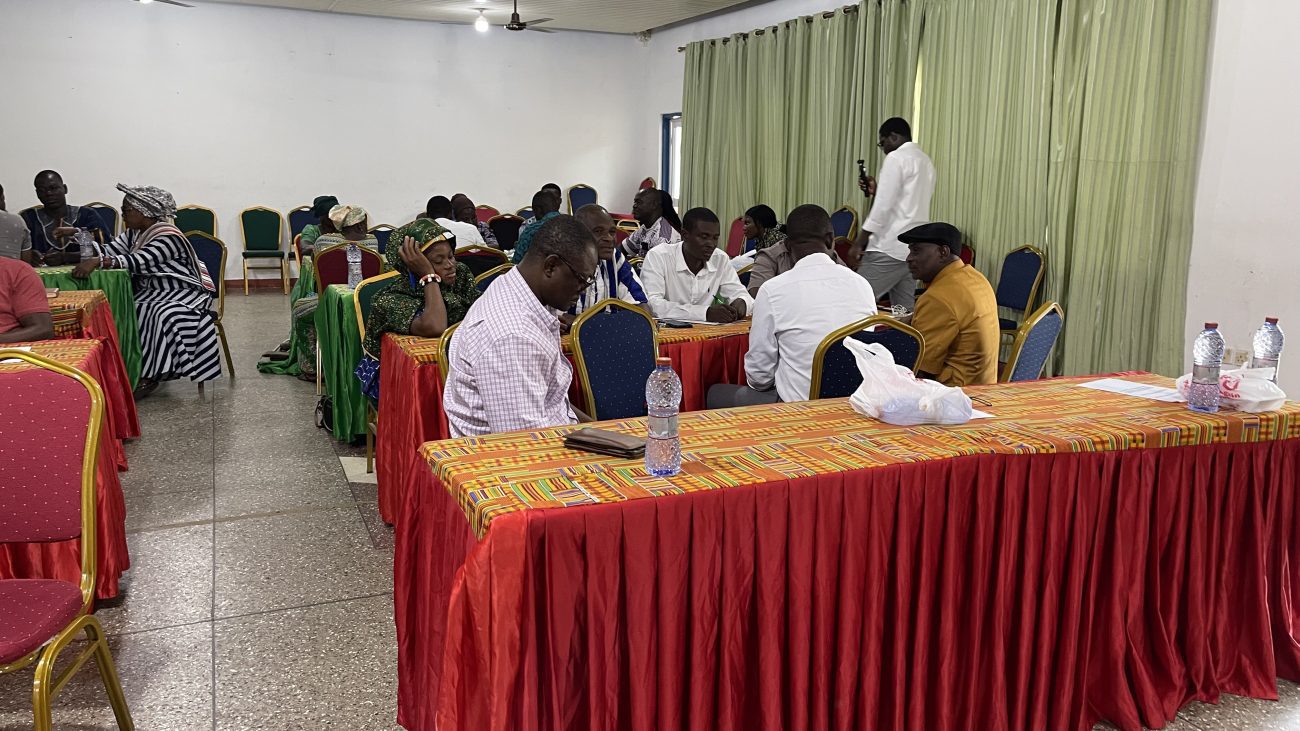 Participants at the social protection and water security results workshop in Ghana