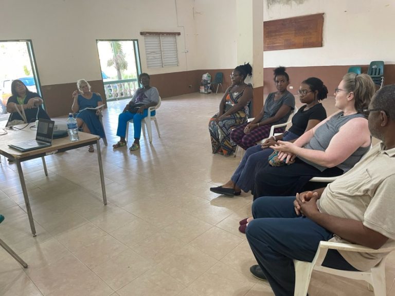 Participants at the community engaged palliative care workshops in Dangriga, Belize