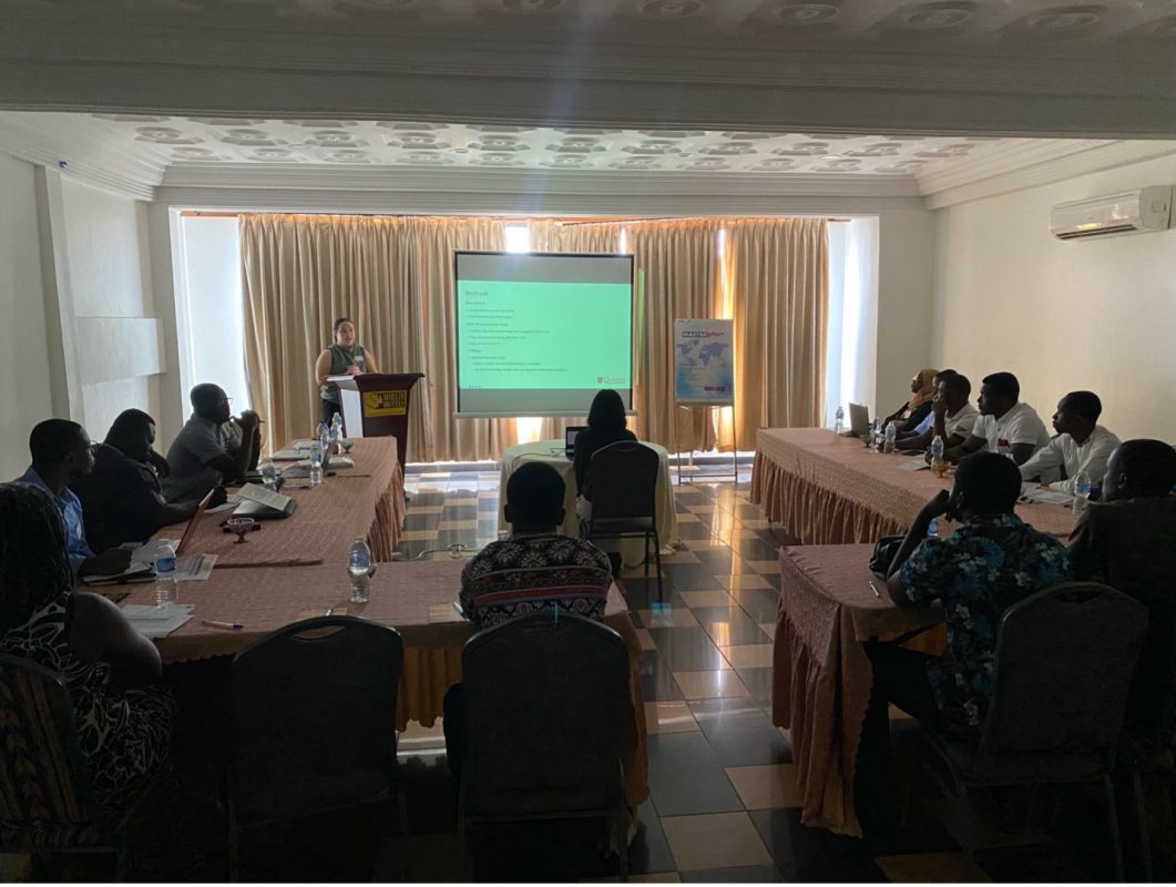 Participants at the HIV care knowledge dissemination workshop in Kumasi, Ghana
