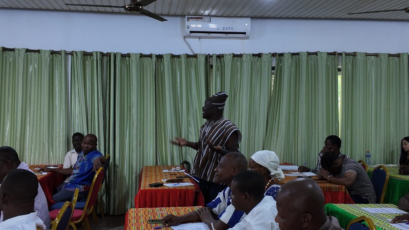 Participants at the social protection and water security results workshop in Ghana