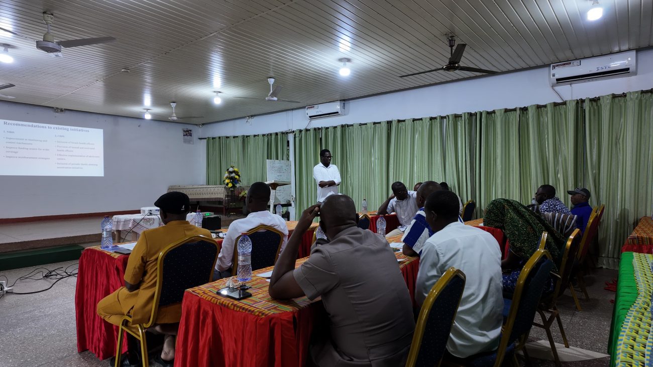 Participants at the social protection and water security results workshop in Ghana