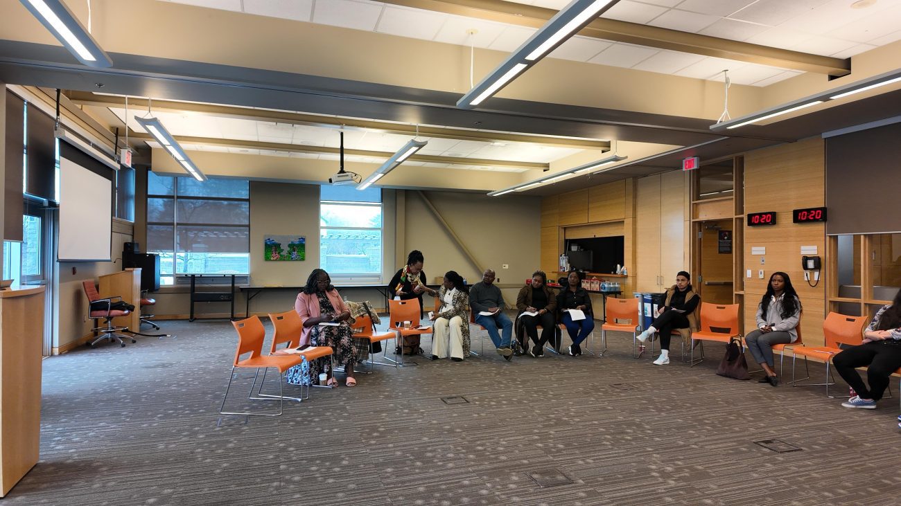 Participants at the early childhood education knowledge translation workshop in Ontario