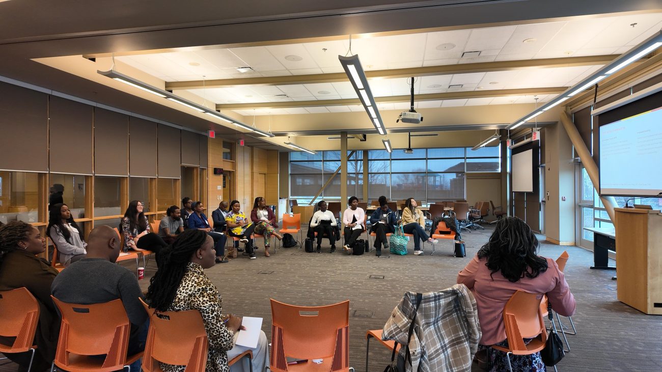 Participants at the early childhood education knowledge translation workshop in Ontario