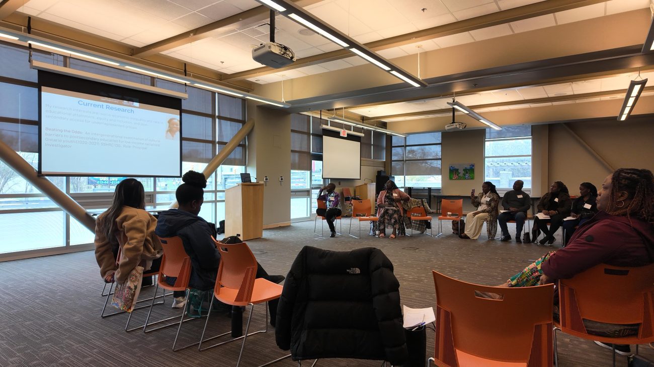 Participants at the early childhood education knowledge translation workshop in Ontario