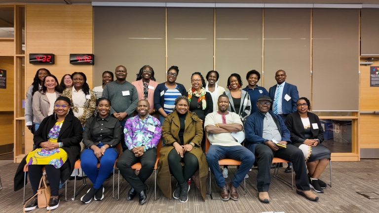 Participants gathered for a group photograph at a workshop