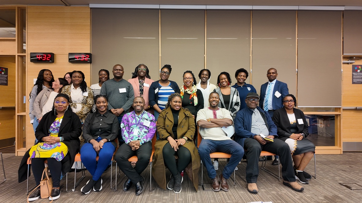 Participants gathered for a group photograph at a workshop